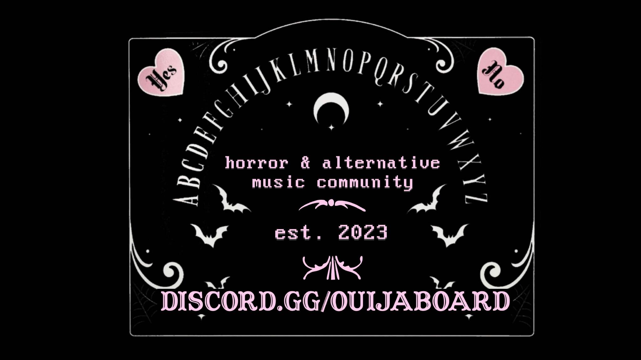 Discovery splash banner for 🖤Ouija🖤 Discord server