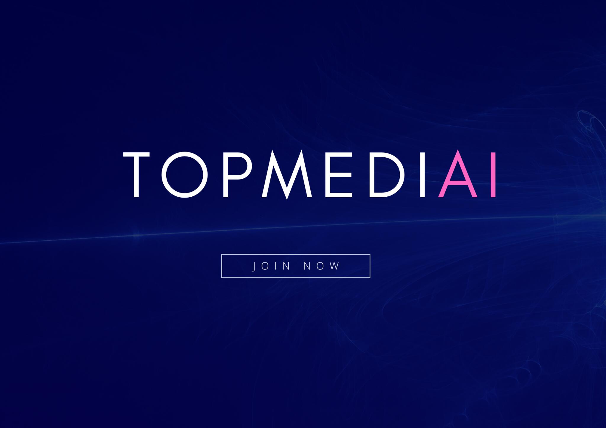 Discovery splash banner for TopMediai Discord server