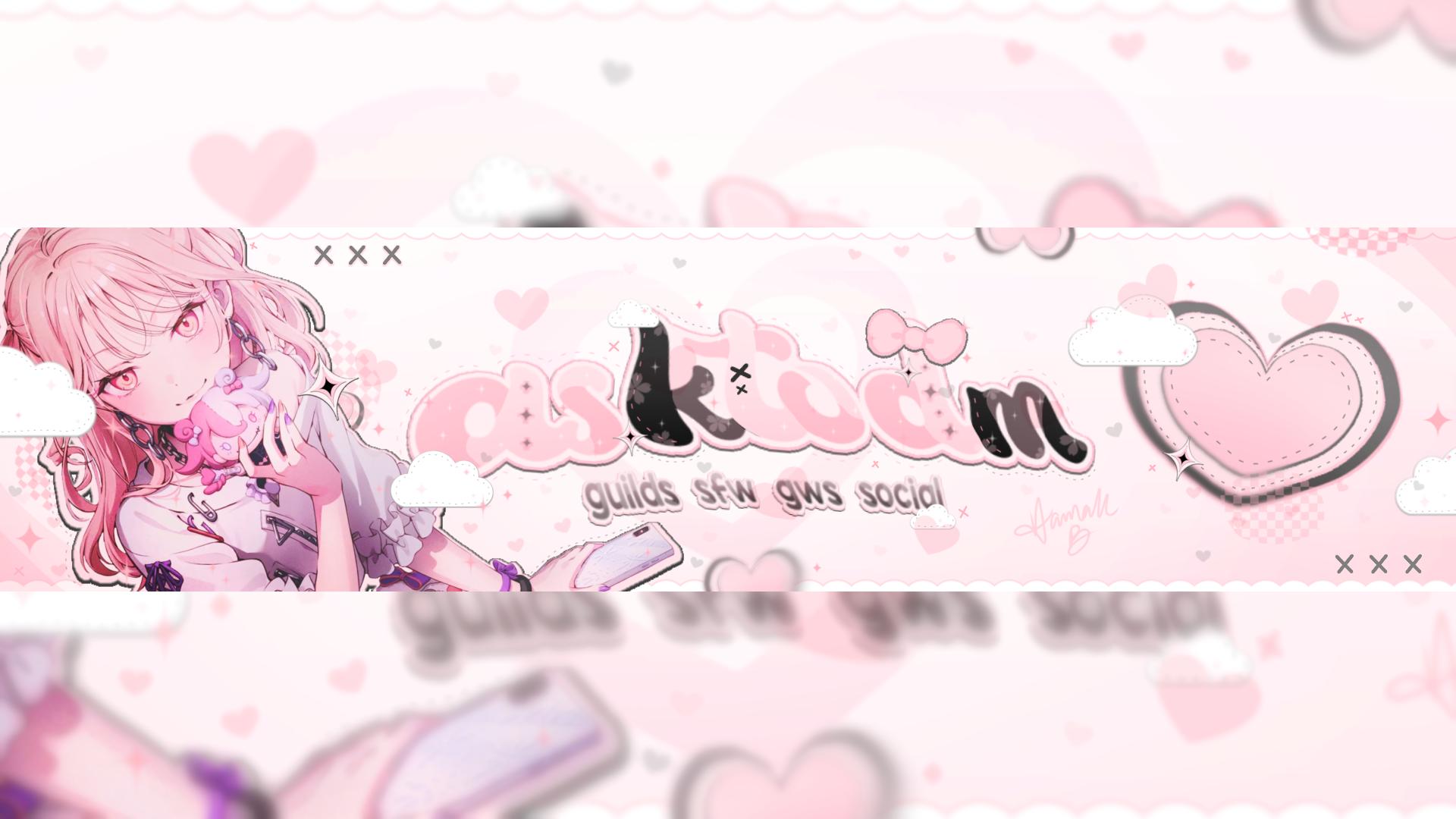 Discovery splash banner for 🌺 Ask To DM ☆ Ask2DM ⊹ Egirls ⊹ Non Dating ⊹ AskToDM ⊹ DM ⊹ Chat ⊹ Cats ⊹ Cute ⊹ Sfw ⊹ Fun ⊹ Nitro Discord server