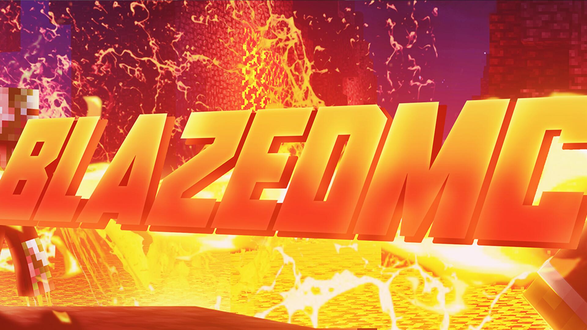 Discovery splash banner for BlazedMC's server Discord server