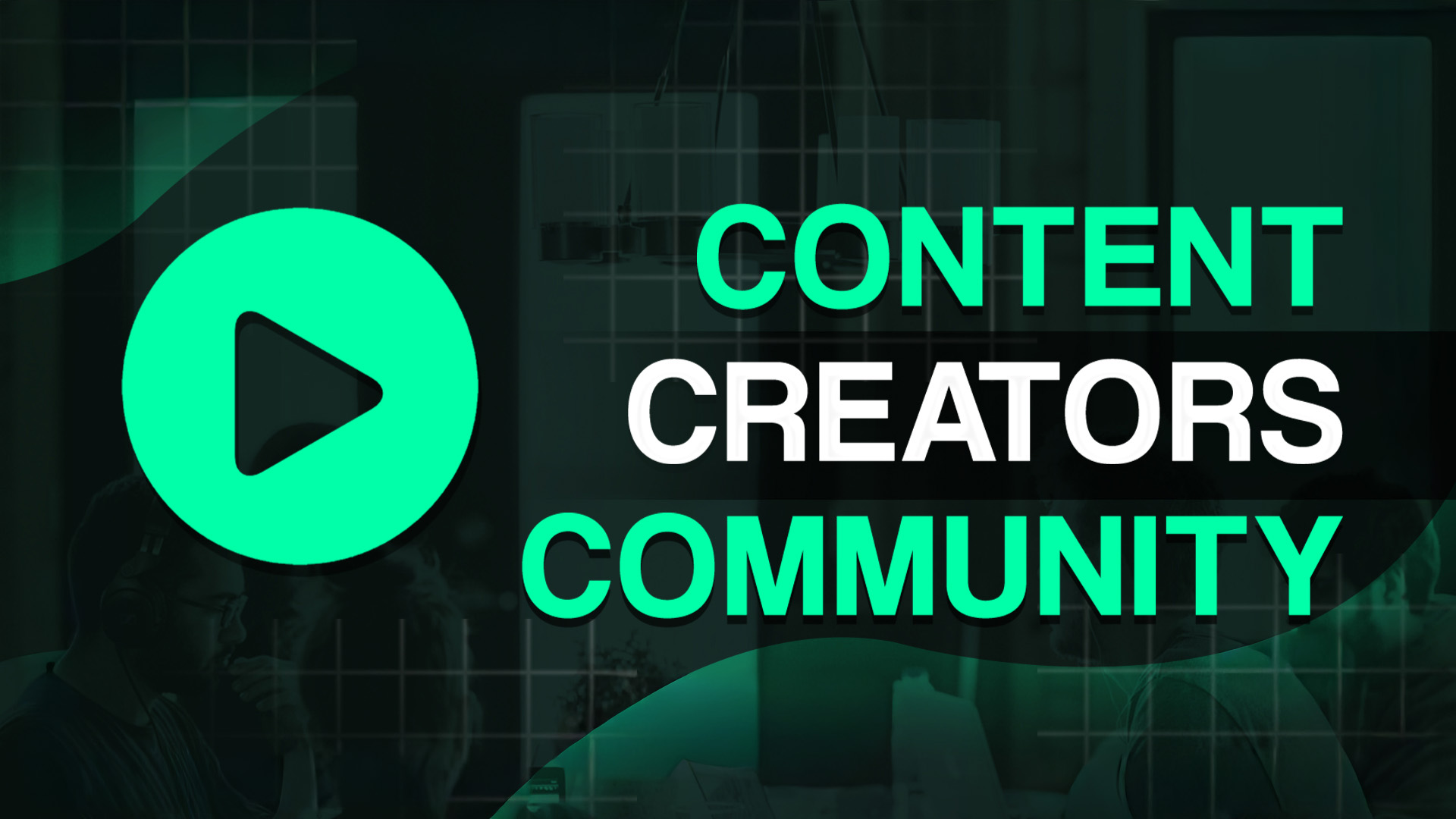 Discovery splash banner for Content Creators - YouTube, Instagram, TikTok, Rumble, Kick, Snapchat Discord server