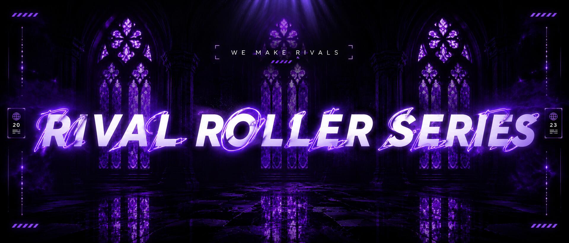 Discovery splash banner for Rival Roller Series Discord server