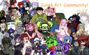 Discovery splash banner for ✯ June's art community ✯ Discord server