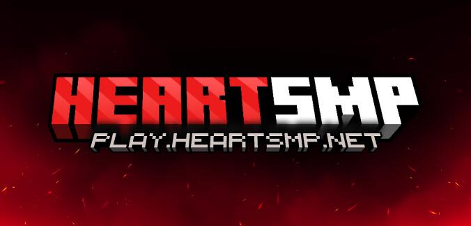 Discovery splash banner for HeartSMP Lifesteal & Creative Discord server
