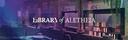 Discovery splash banner for Library of Aletheia Discord server