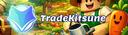 Discovery splash banner for 🌱TradeKitsune | Grow a Garden Trade Discord server