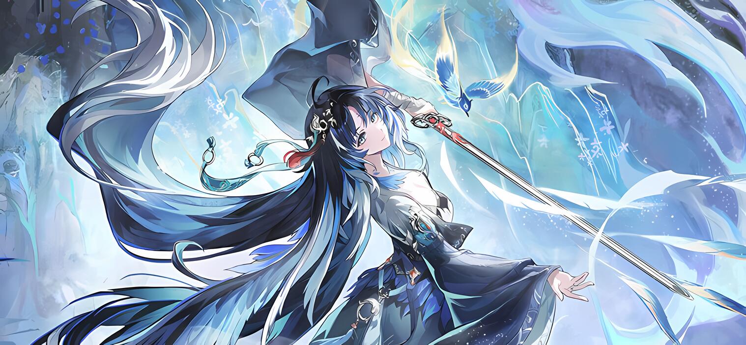 Discovery splash banner for Yangyang Mains ✿ Wuthering Waves Discord server