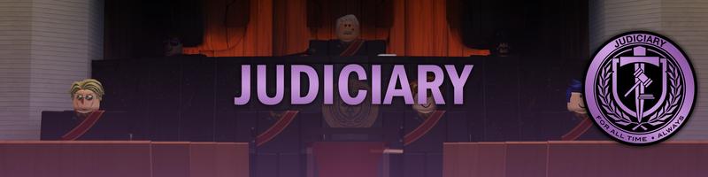 Discovery splash banner for Judiciary Discord server