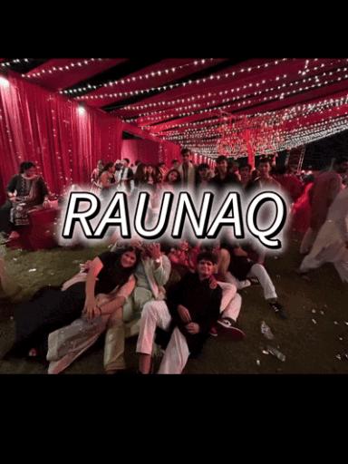 Discovery splash banner for RAUNAQ • Indian Community • Hindi • Social • Gaming Discord server