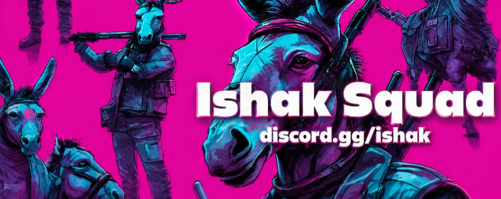 Discovery splash banner for Ишак Squad 2.0 Discord server