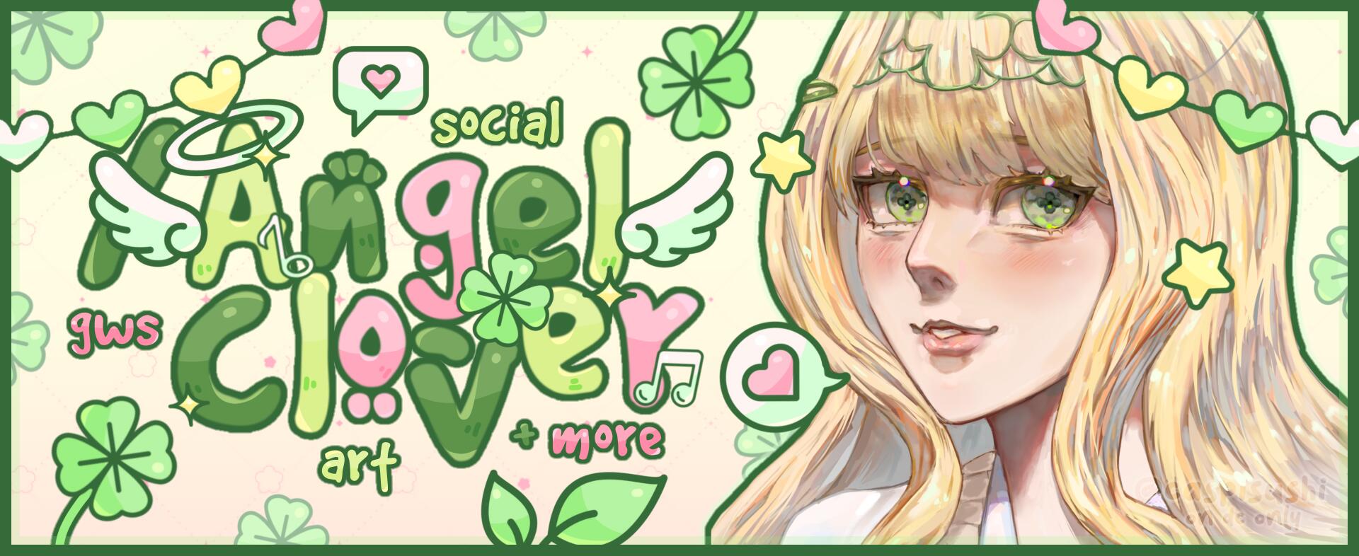 Discovery splash banner for 🍀﹐♪ angel clover ㆍ gw scl deco ㆍ$50 USD/RBX/DECO ARTCOMP Discord server