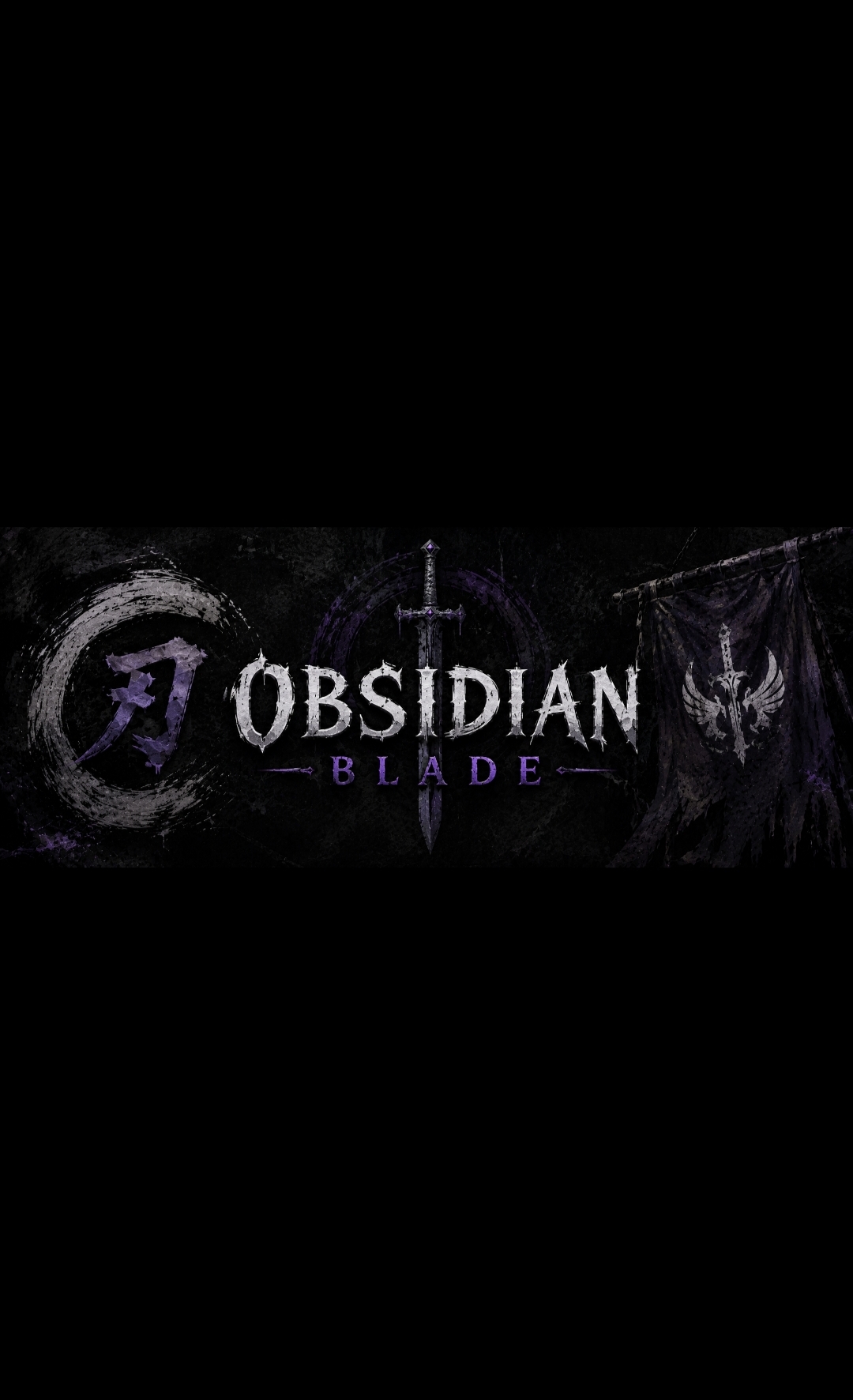 Discovery splash banner for Obsidian Blade | AOTR Discord server