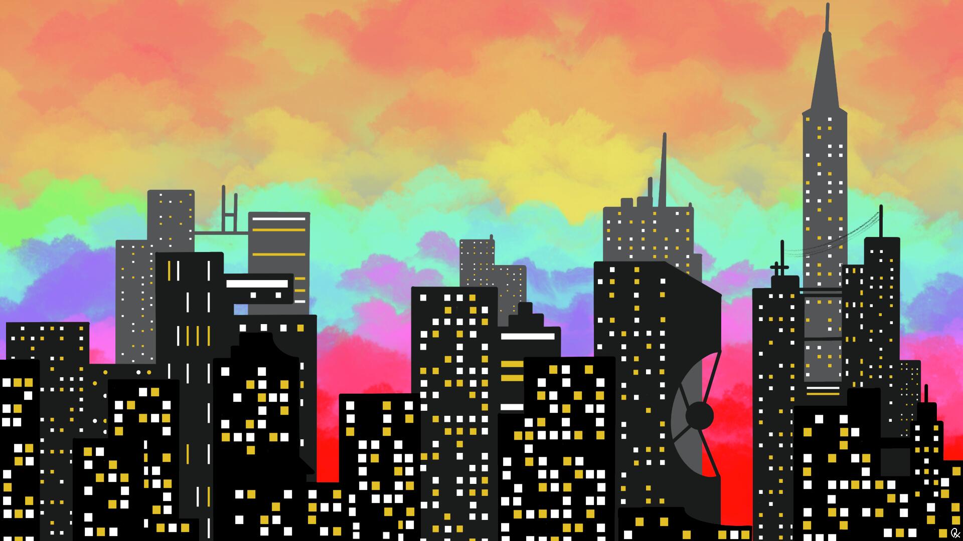 Discovery splash banner for QueerCity Discord server