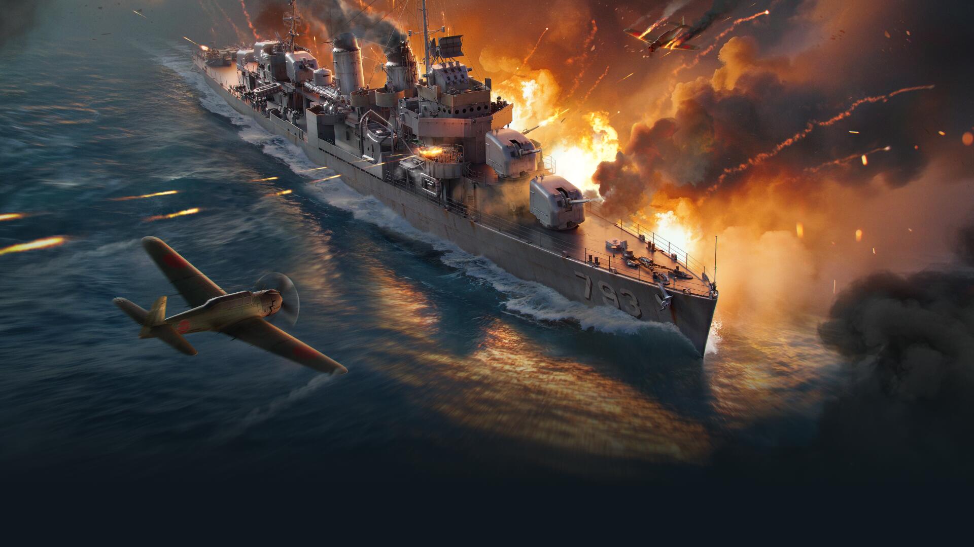 Discovery splash banner for World of Warships Blitz Community Discord server