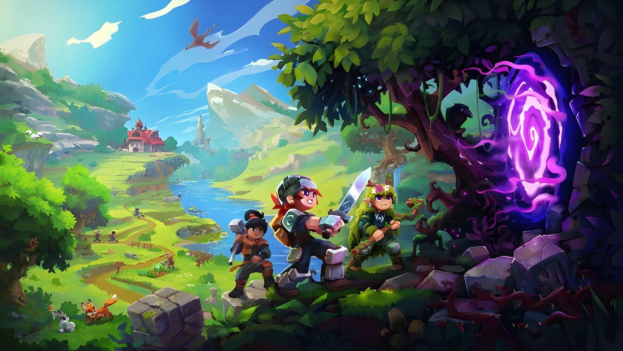 Discovery splash banner for Hytale Brasil Discord server