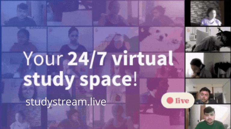 Discovery splash banner for Study Together ♫ Discord server