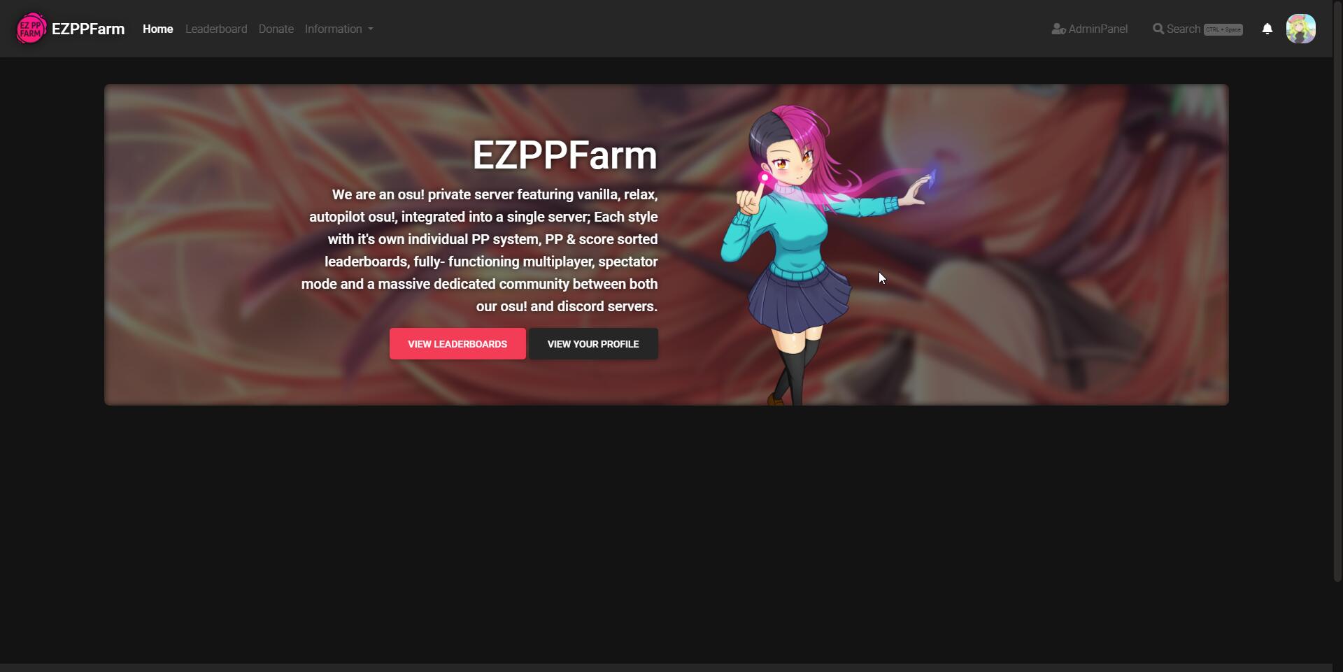 Discovery splash banner for EZPPFarm Discord server