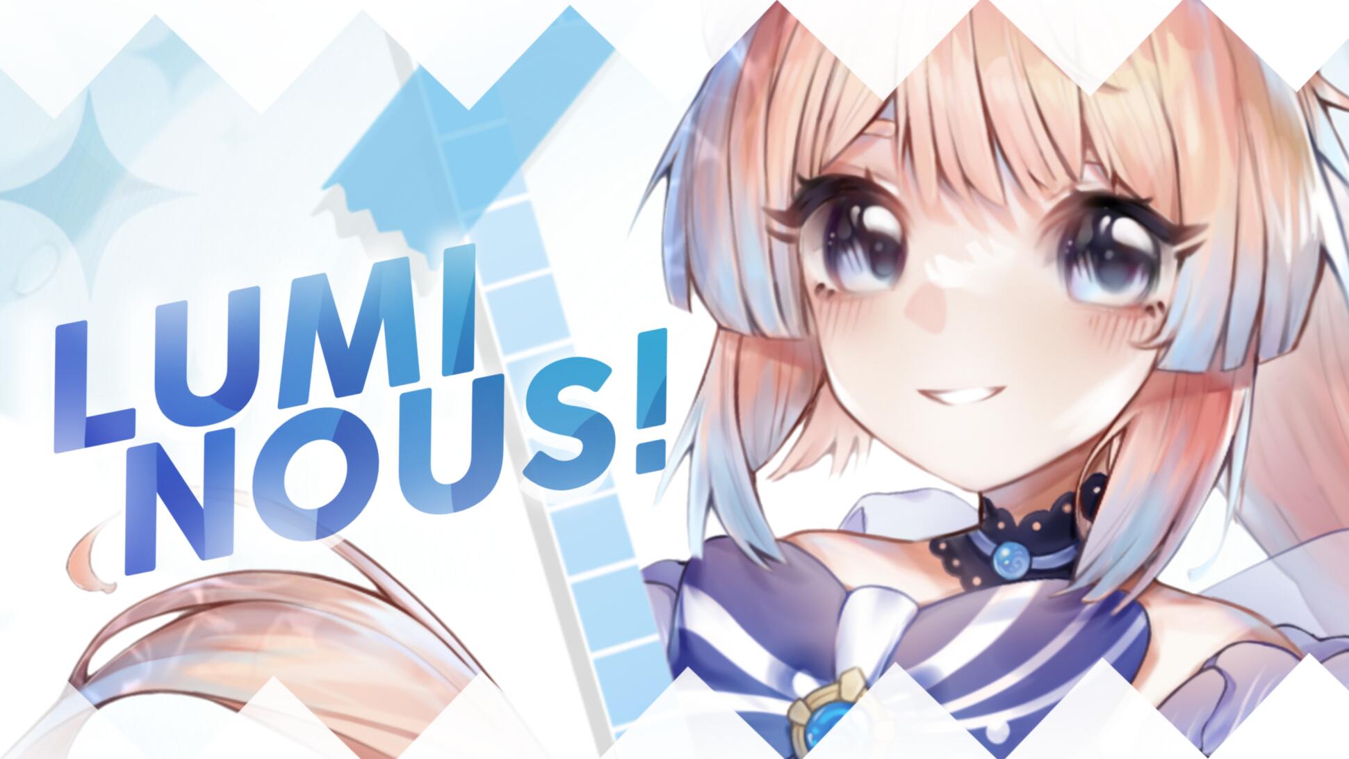 Discovery splash banner for Luminous Nova Support! Discord server