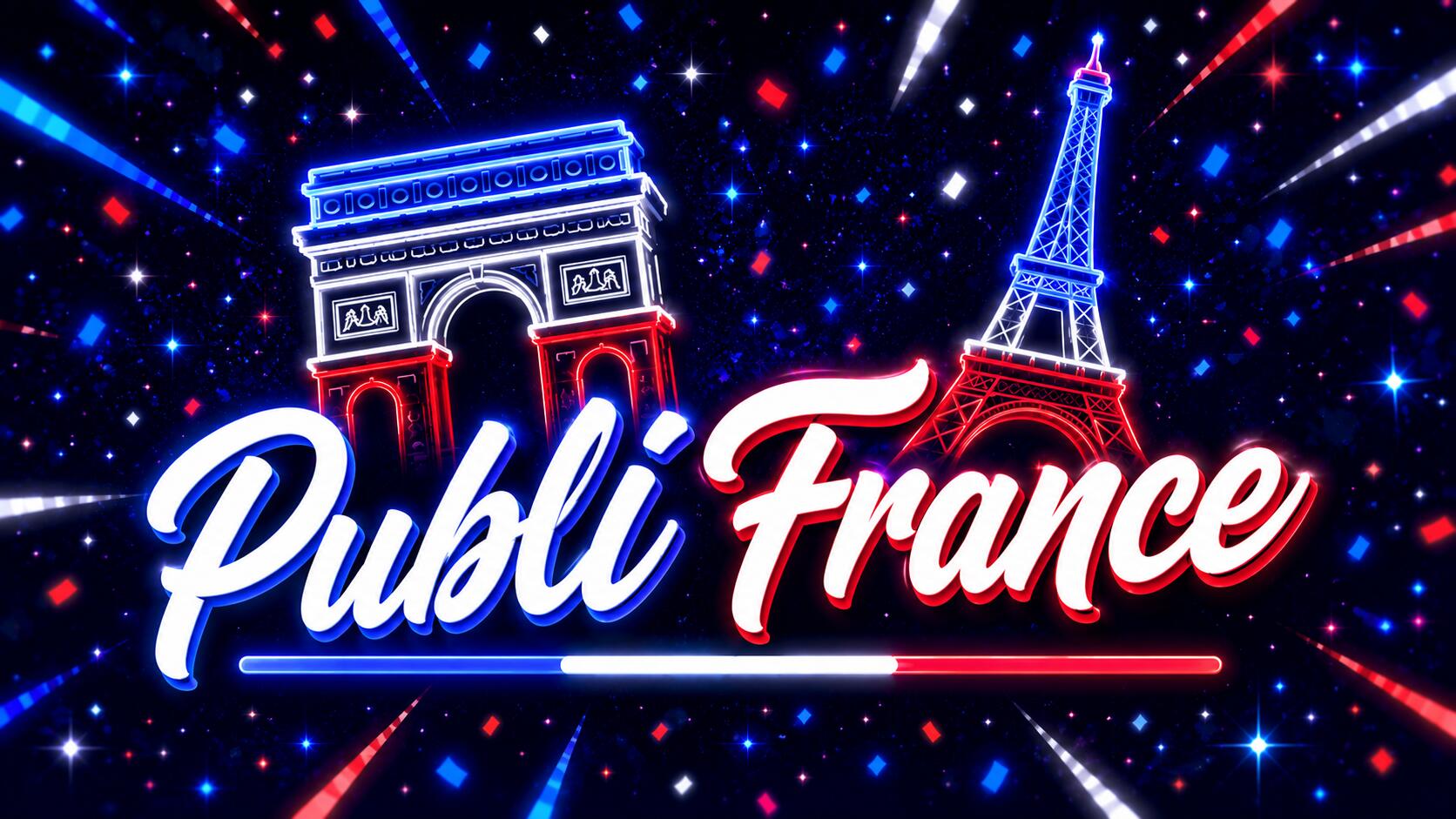 Discovery splash banner for PubliFrance | Recrute Staff Discord server
