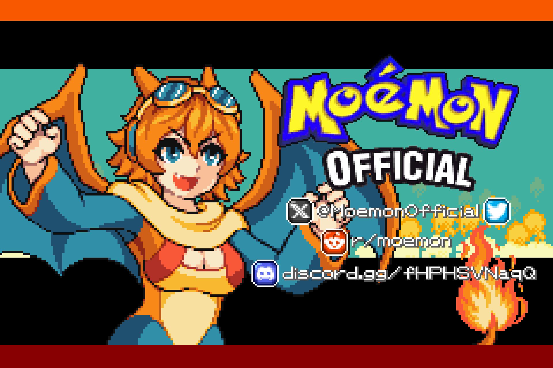 Discovery splash banner for Moémon Official Discord server