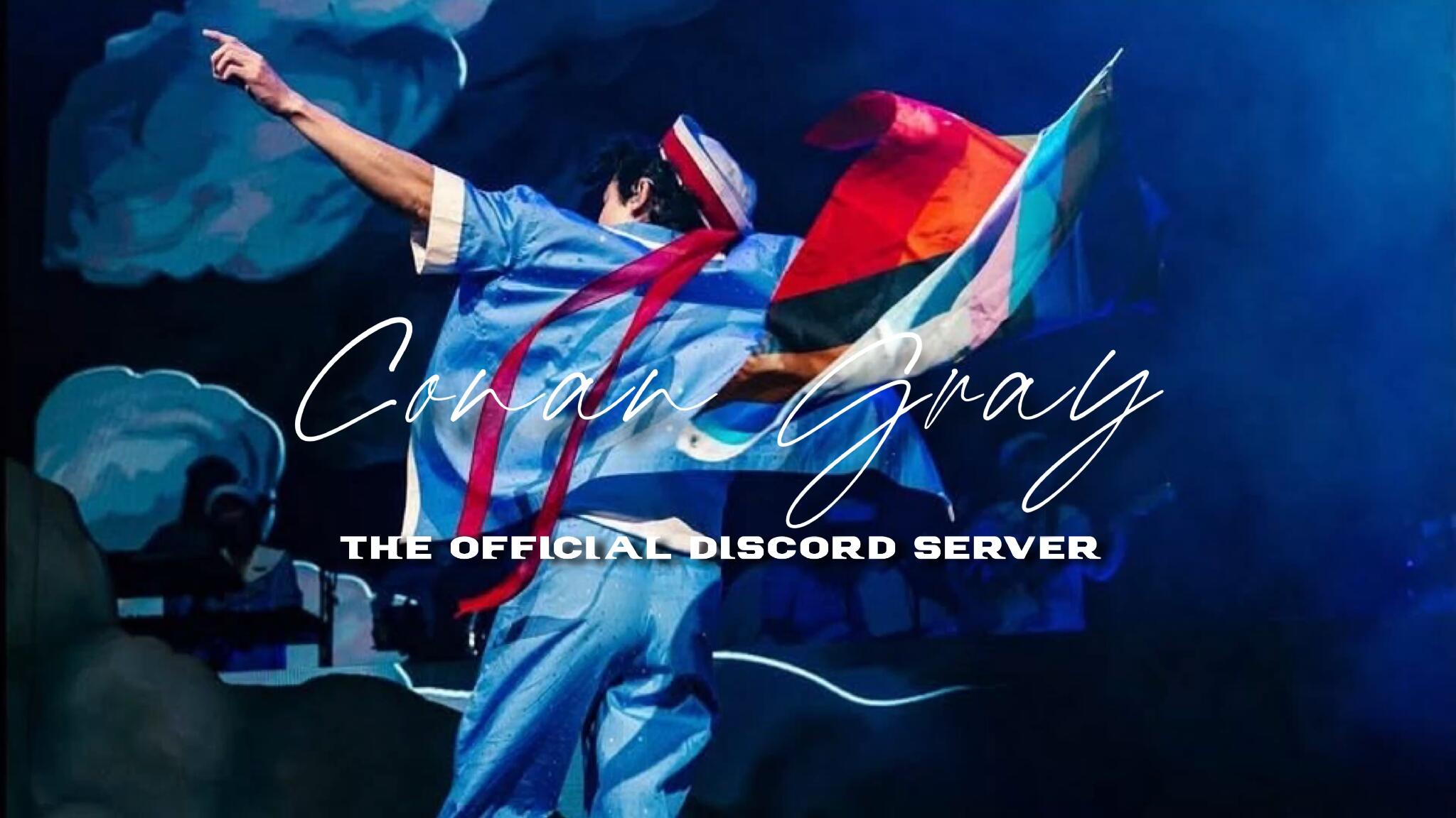 Discovery splash banner for Conan Gray Discord server