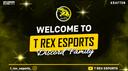Discovery splash banner for T REX ESPORTS Discord server