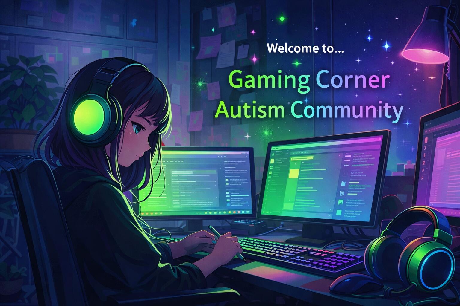 Discovery splash banner for Gaming Corner (Autism) Discord server