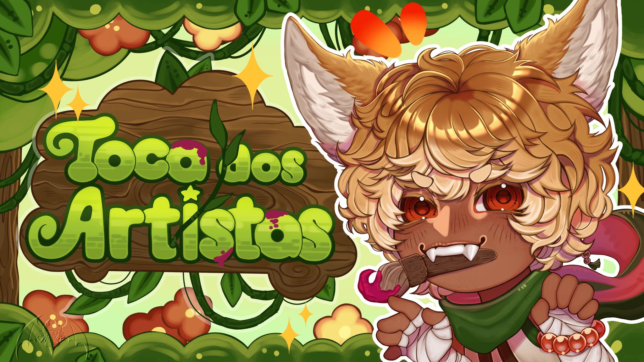 Discovery splash banner for Toca dos Artistas 🎨 Discord server