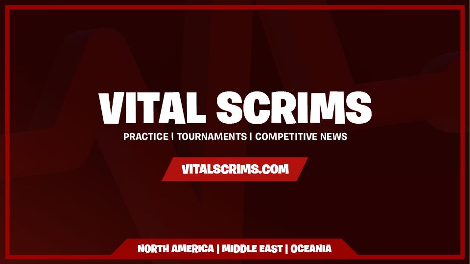Discovery splash banner for Vital Scrims NA Central Discord server